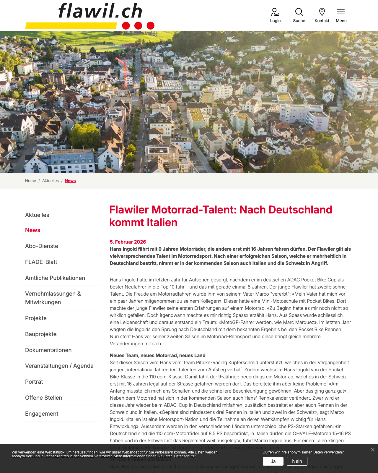 Flawil.ch Artikel-Screenshot